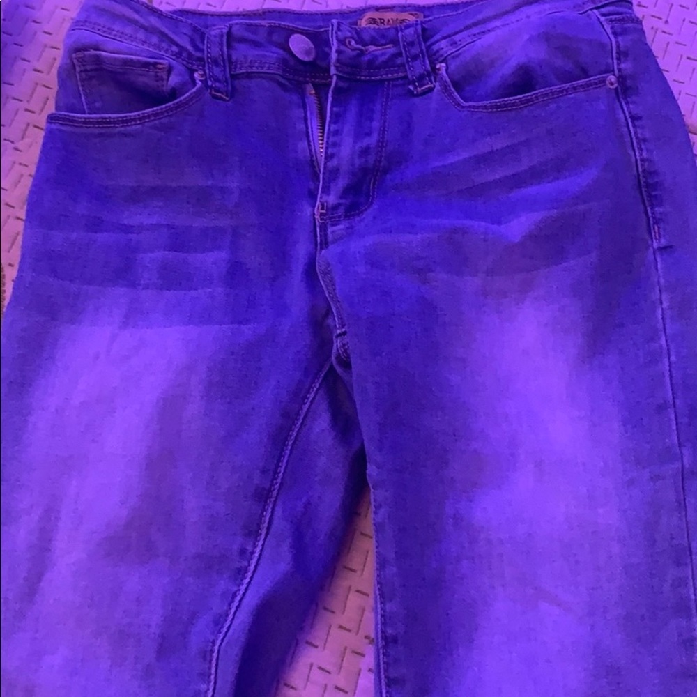 blue skinny jeans